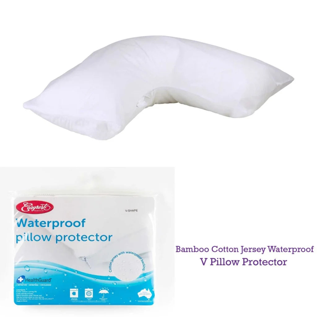 V Pillow Protector Easyrest Cotton Jersey Waterproof - Home