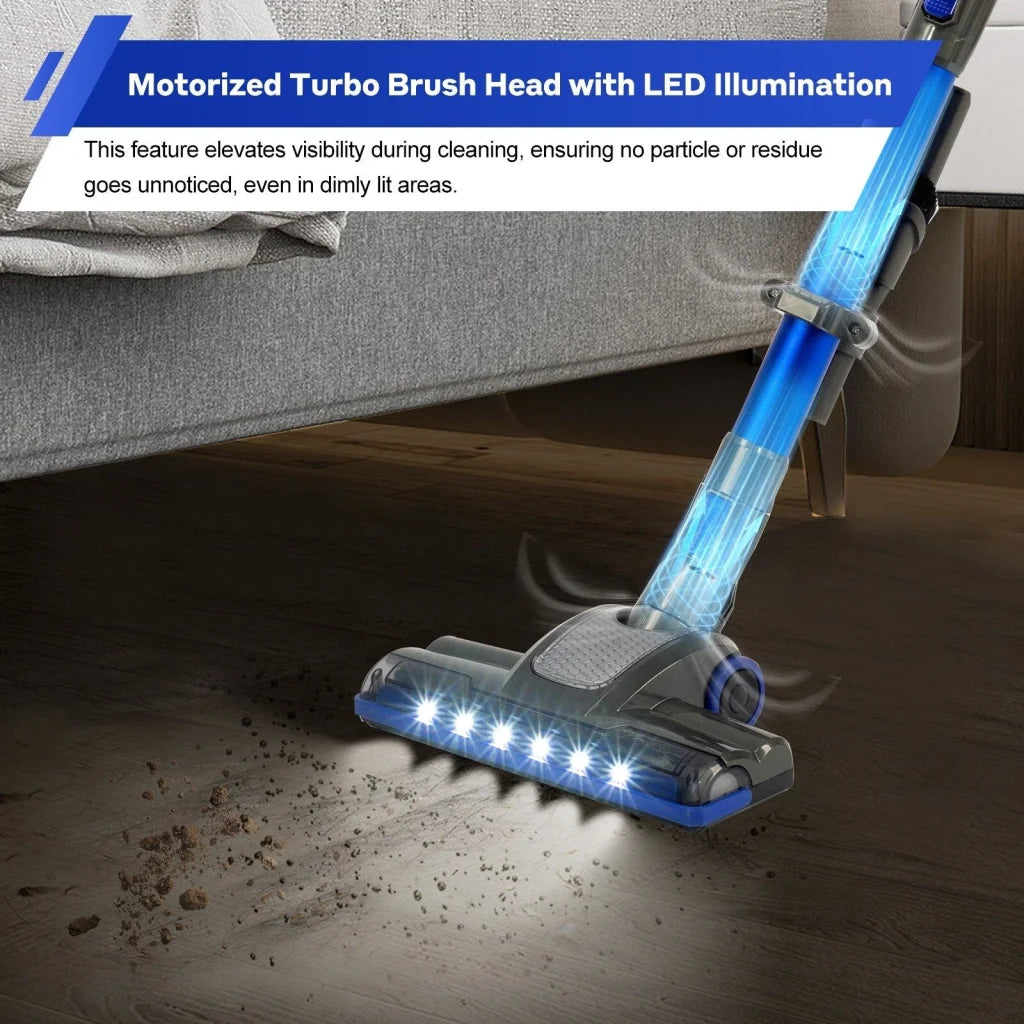 150W Handheld Stick Vacuum Cleaner Min Runtime LED