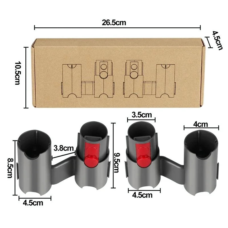 Vacuum Cleaner Storage Rack Extension Bracket For Dyson V7-V15 - 1 Pair-1915198279566626822