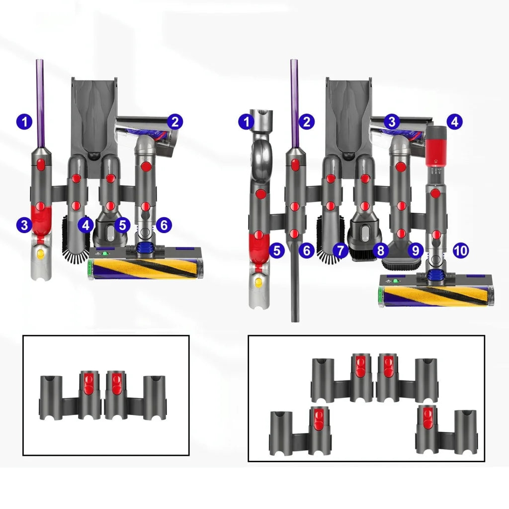 Vacuum Cleaner Storage Rack Extension Bracket for Dyson
