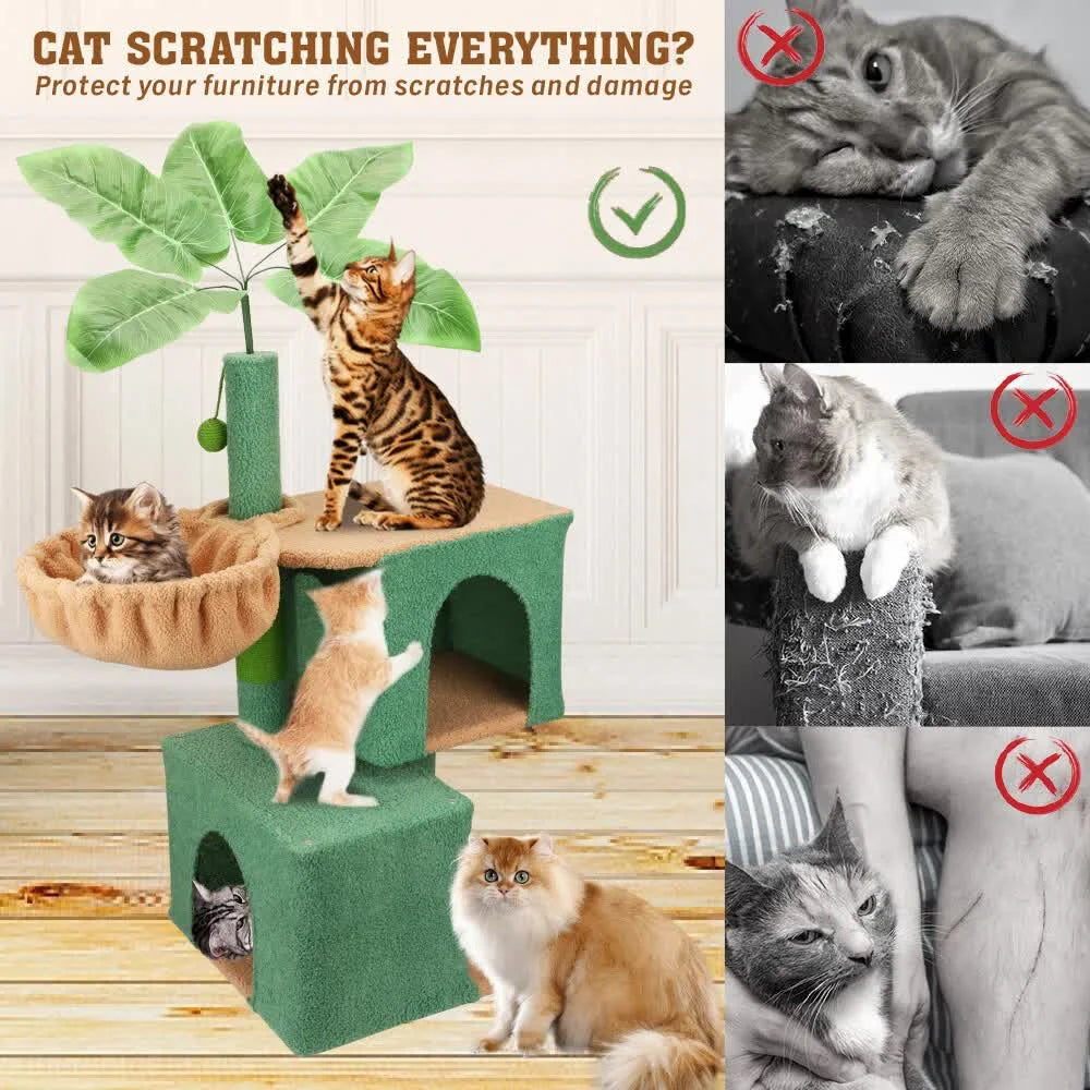 VaKa 1.1M Cat Tree Scratching Post Palm Tree Cat Post