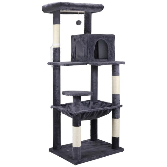 VaKa 143cm Cat Tree Scratching Post Scratcher Tower Condo