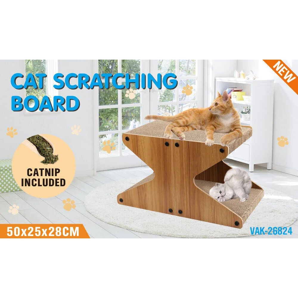 VaKa Cat Scratching Scratcher Board Cat Tree Pad Lounge Toy