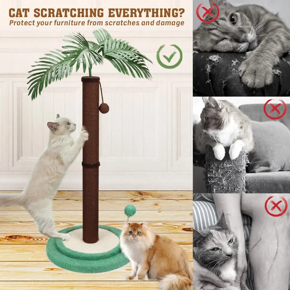 VaKa Cat Tree Scratching Post Large Palm Tree Cat Post