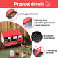 VaKa Chicken Hen Coop Hutch 3 Hole Inside Outside Roll Away