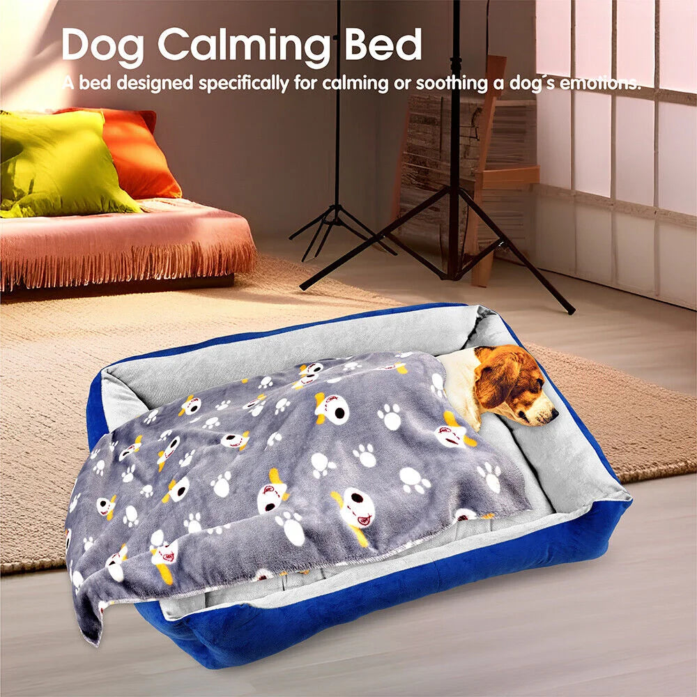 VaKa Dog Bed Navy Extra Large Pet Cat Floor Mat Sleeping