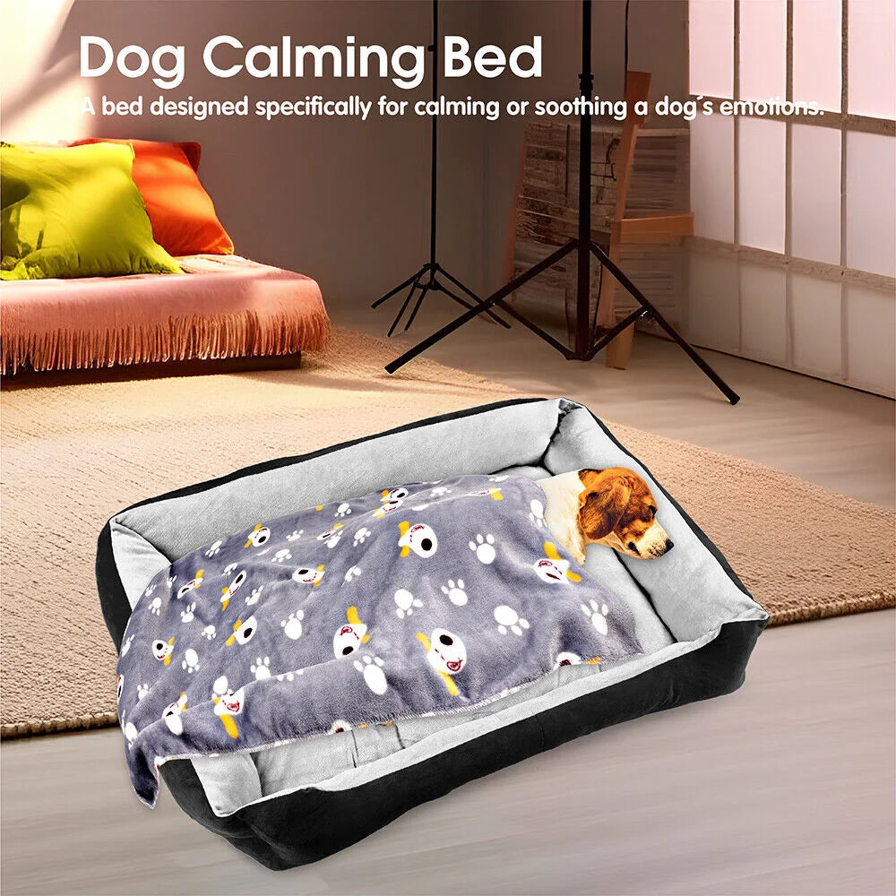 VaKa Dog Bed Navy Extra Large Pet Cat Floor Mat Sleeping