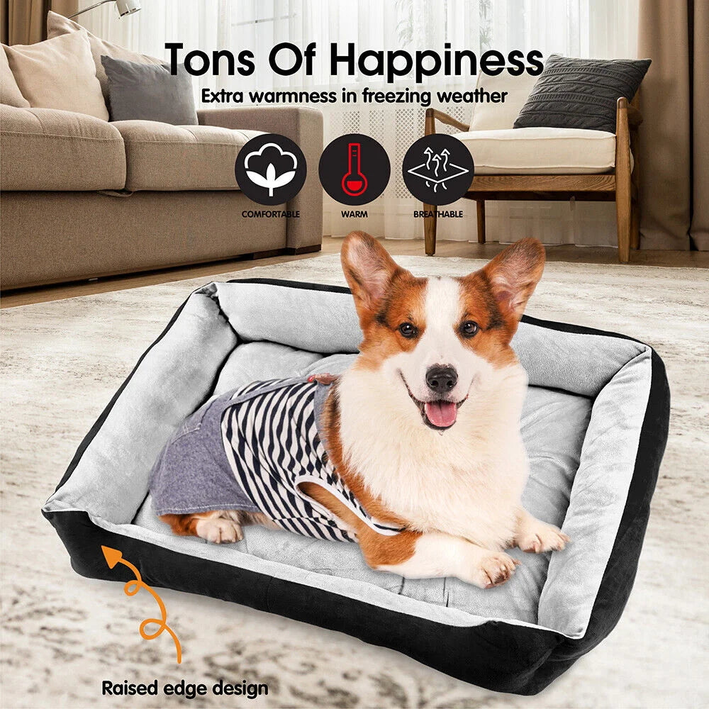 VaKa Dog Bed Navy Extra Large Pet Cat Floor Mat Sleeping