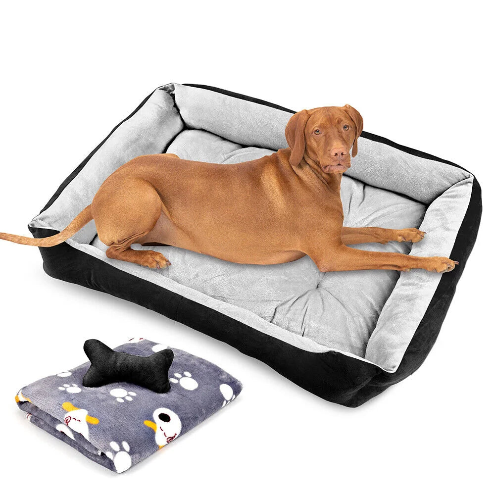 VaKa Dog Bed Navy Extra Large Pet Cat Floor Mat Sleeping