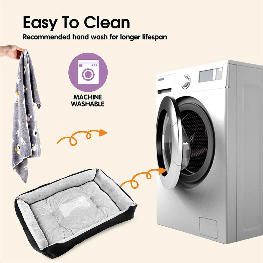 VaKa Dog Bed Navy Extra Large Pet Cat Floor Mat Sleeping