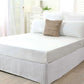 Valance Quilted White King - Ardor - Home & Garden