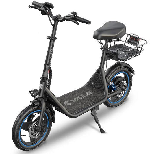 VALK Electric Scooter with Seat 30km Range Disc brakes 14’’