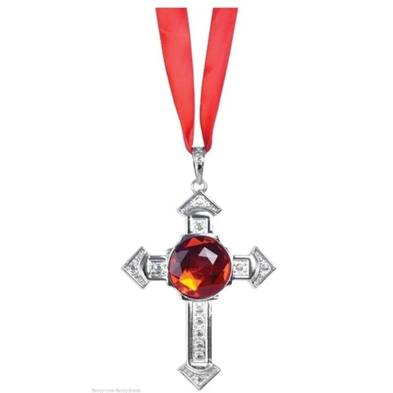 VAMPIRE NECKLACE Medallion Halloween Punk Star Costume