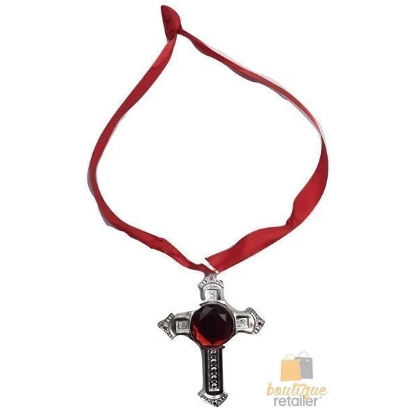 VAMPIRE NECKLACE Medallion Halloween Punk Star Costume