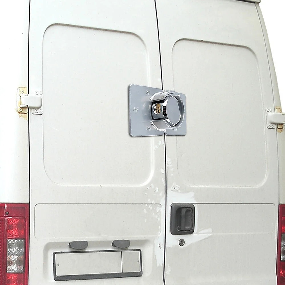 Van Door Lock with Brackets - Heavy Duty Security Vehicle