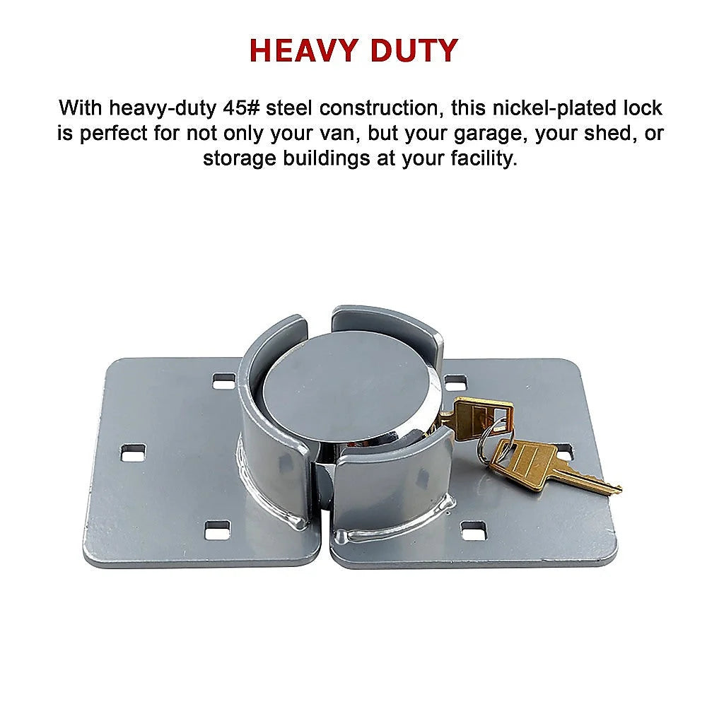 Van Door Lock with Brackets - Heavy Duty Security Vehicle