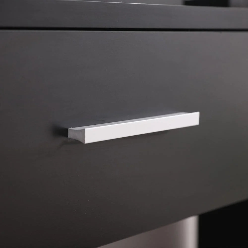 Vanity Set Diana with Shelves Cushioned Stool and Lighted