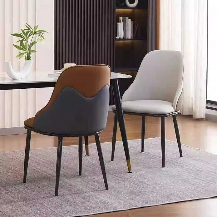 VELLUTO Dining Chair Modern upholstered Leather Kitchen Chairs