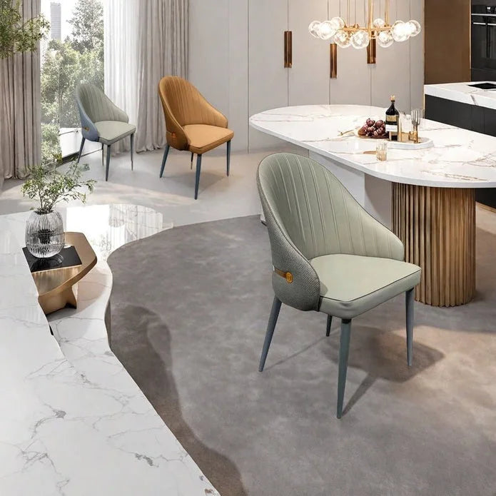 VELLUTO Dining Chairs Set Armchairs Mid Century Modern