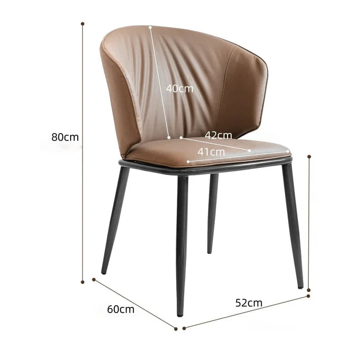 VELLUTO Modern Armless Upholstered Side Chair with Metal