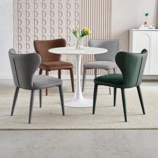 VELLUTO Modern Kitchen Dining Room Chairs Faux Leather