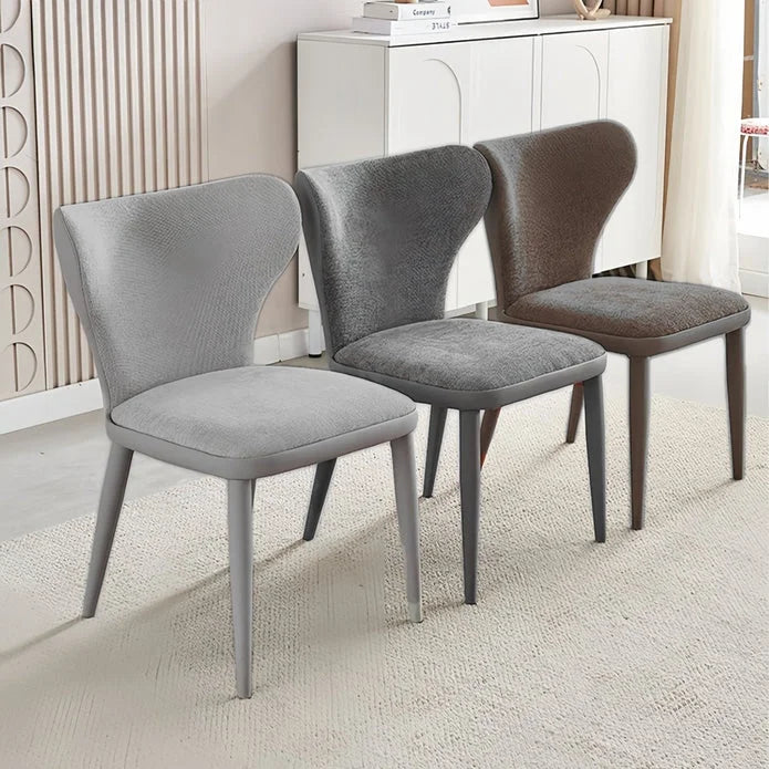 VELLUTO Modern Kitchen Dining Room Chairs Faux Leather