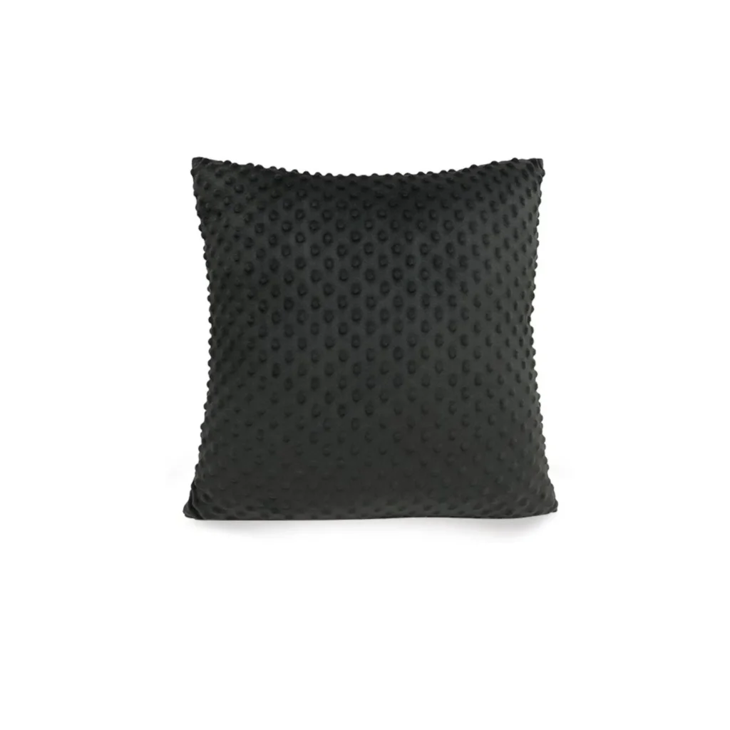 Velvet Bubble Luxury Cushion - Black - Furniture > Sofas >