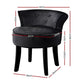 Black velvet dining table