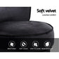 Velvet Vanity Stool Backrest Stools Dressing Table Chair Makeup