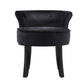 Velvet Vanity Stool Backrest Stools Dressing