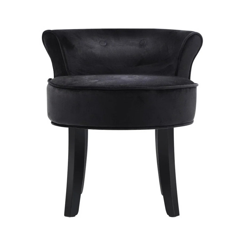 Stool Backrest Stools Dressing Table Chair Makeup Velvet Vanity