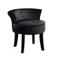 Black velvet dining chairs