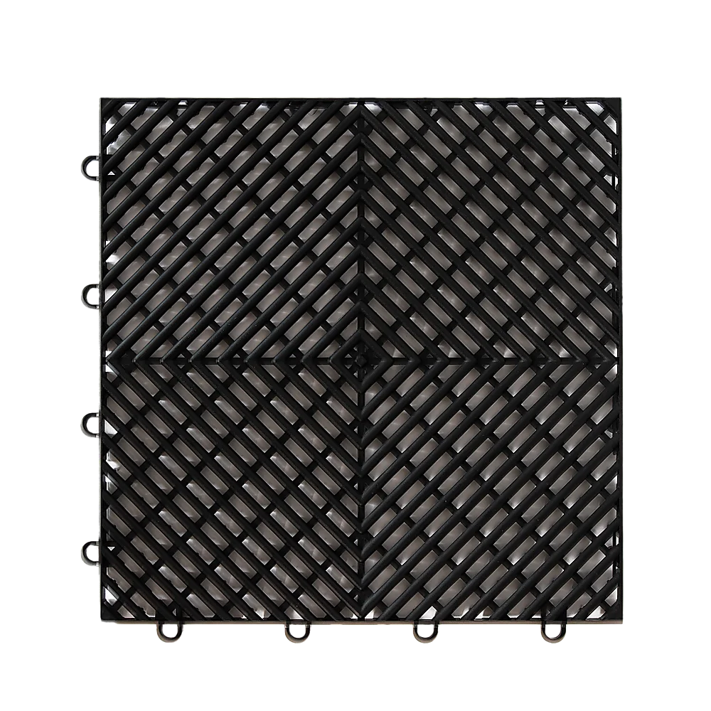 Vented Garage Floor Tiles Snow Water Drainage 30x30cm