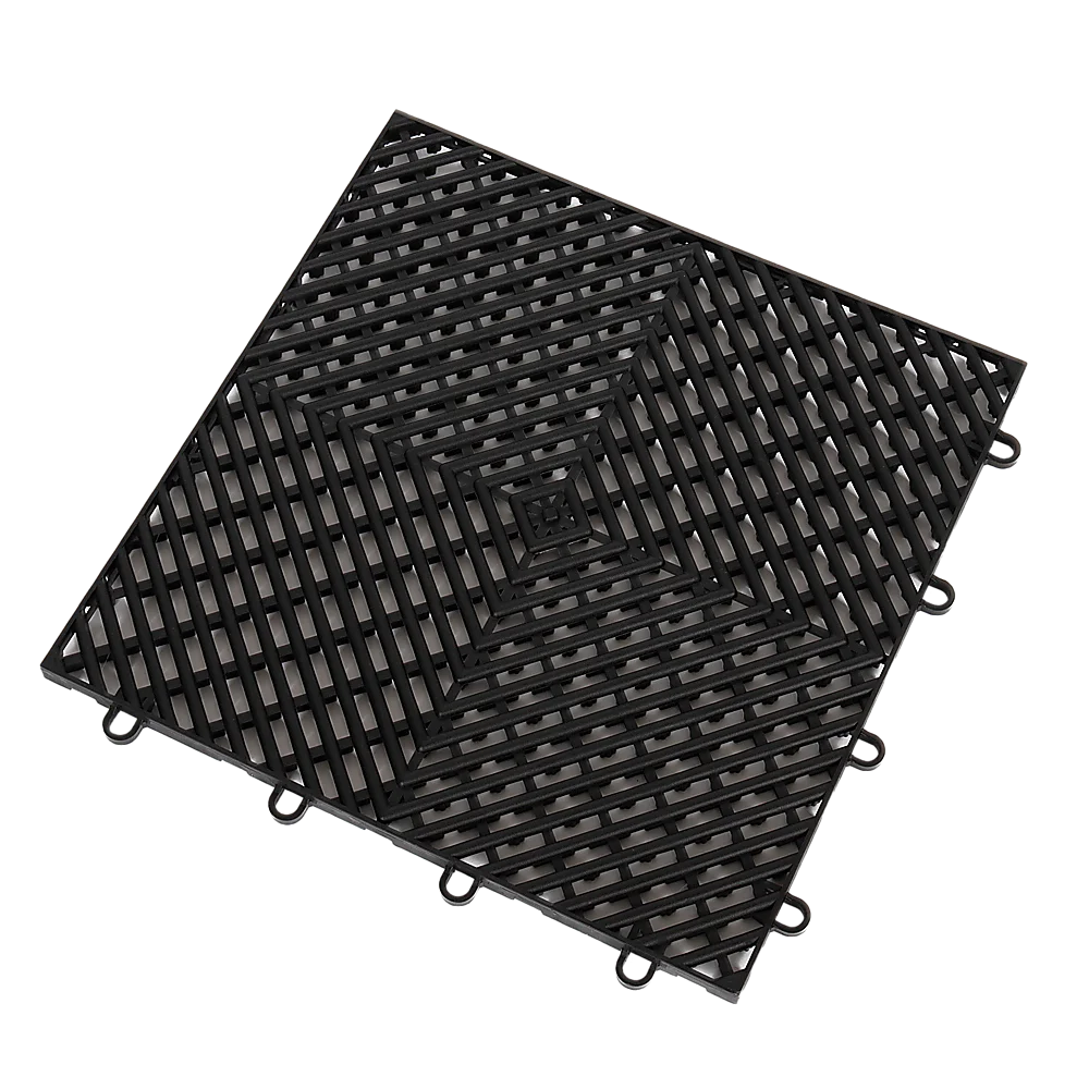 Vented Garage Floor Tiles Snow Water Drainage 30x30cm