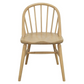 Vera Solid Oak Dining Chairs Set of 2 - Natural - Furniture