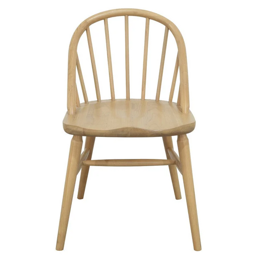 Vera Solid Oak Dining Chairs Set of 2 - Natural - Furniture
