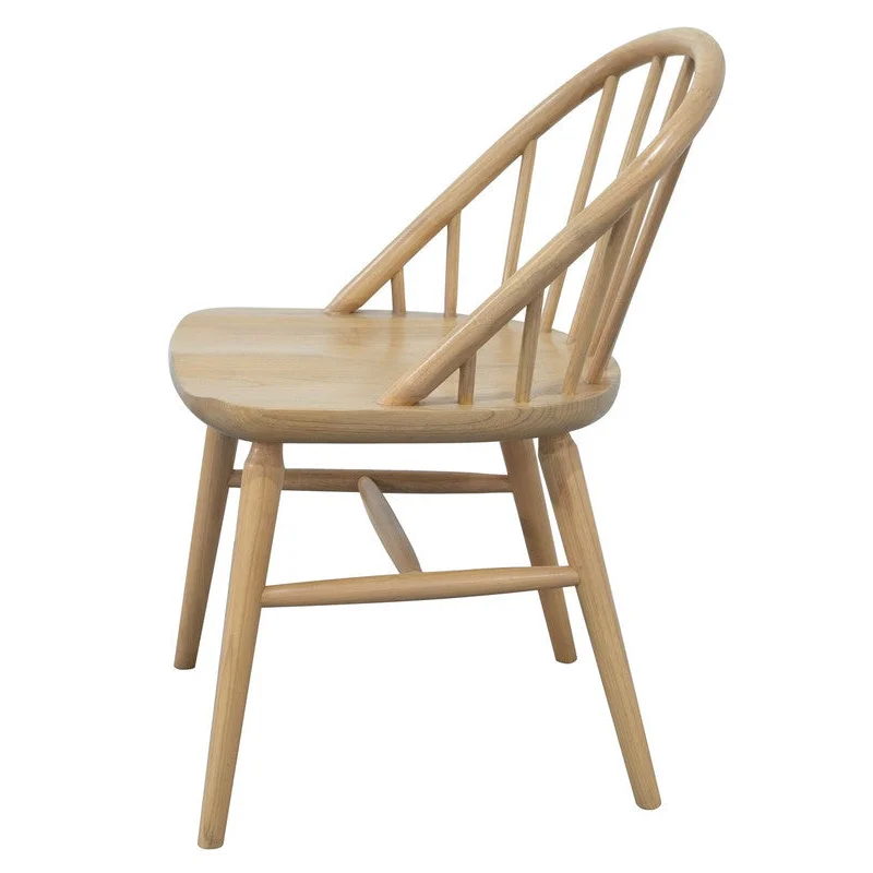 Vera Solid Oak Dining Chairs Set of 2 - Natural - Furniture