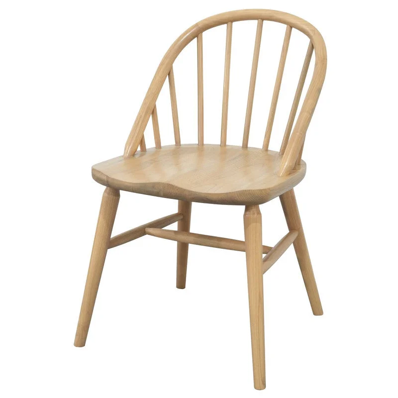 Vera Solid Oak Dining Chairs Set of 2 - Natural - Furniture