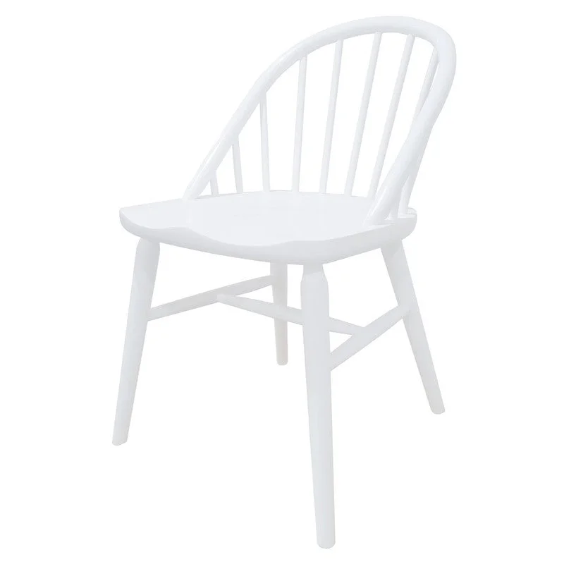 Vera Solid Oak Dining Chairs Set of 2 - White - Furniture