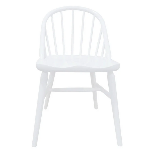 Vera Solid Oak Dining Chairs Set of 2 - White - Furniture