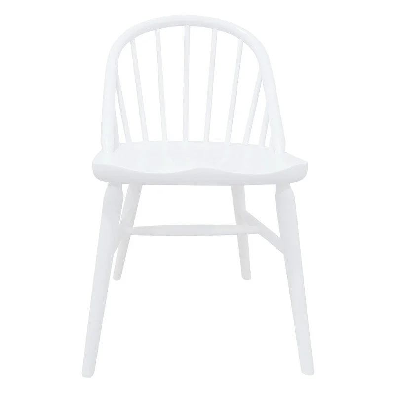 Vera Solid Oak Dining Chairs Set of 2 - White - Furniture