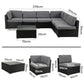 Veranda Fancy Grande Sofa Set - Furniture > Outdoor >