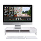 Versatile Desktop Monitor Stand - Sturdy Wood Riser