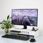 Versatile Desktop Monitor Stand - Sturdy Wood Riser