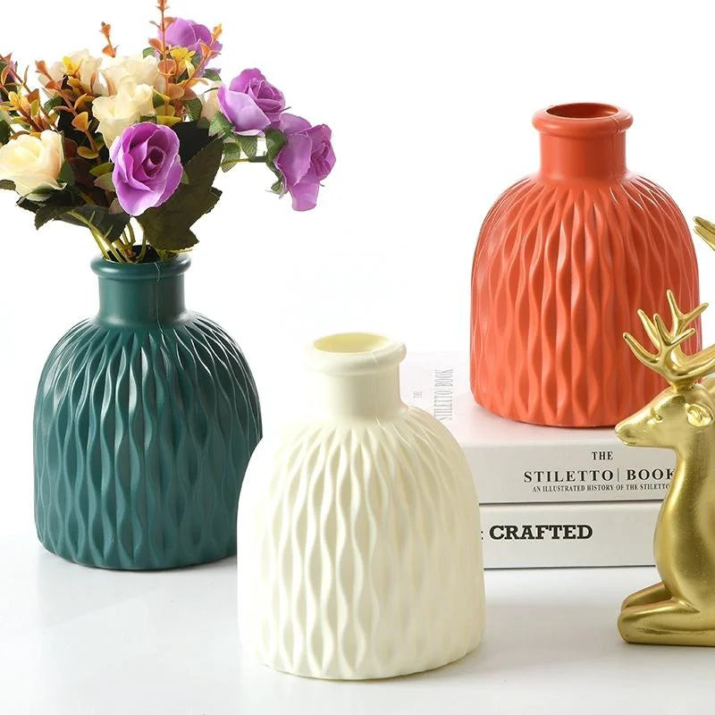 Versatile Drop-resistant Potted Plant Vase for Wet and Dry