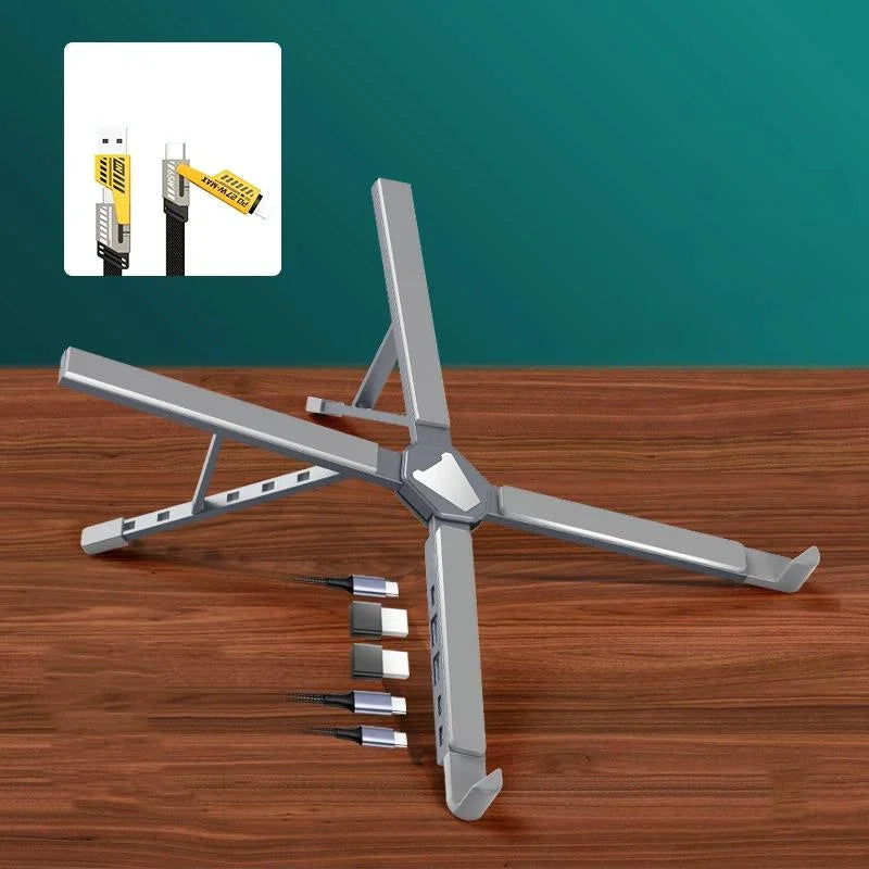 Versatile Laptop Docking Stand with Enhanced Cooling