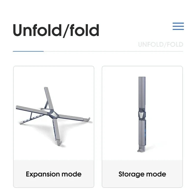 Versatile Laptop Docking Stand with Enhanced Cooling