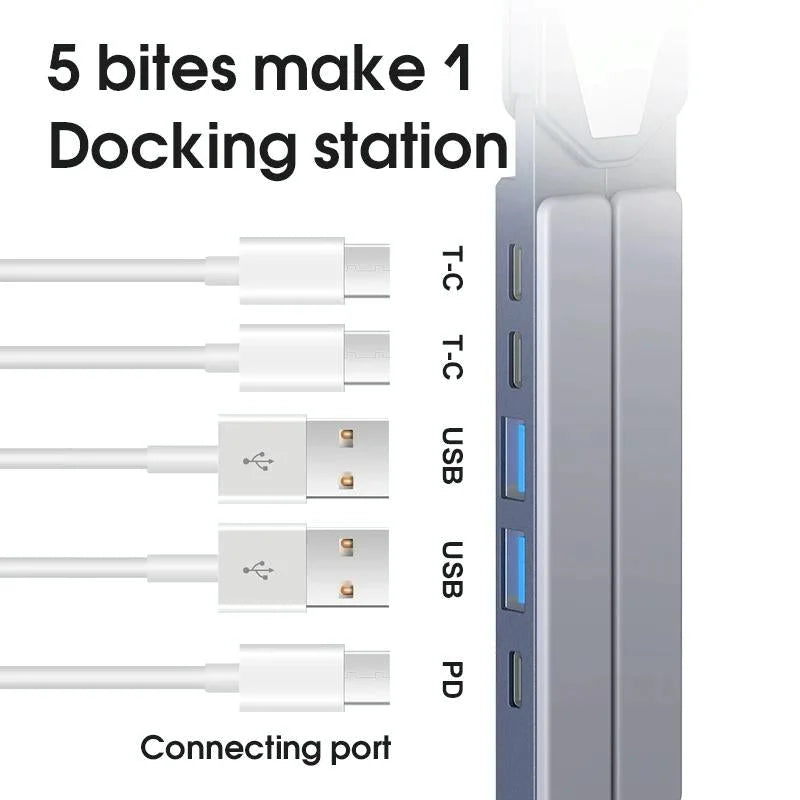 Versatile Laptop Docking Stand with Enhanced Cooling