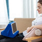 Versatile Laptop Rest Cushion with Cooling Pad - Rose Red