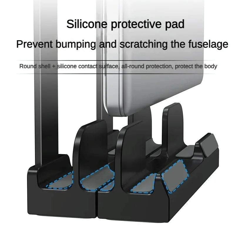 Versatile Laptop Stand with Storage and Cooling - Desktop